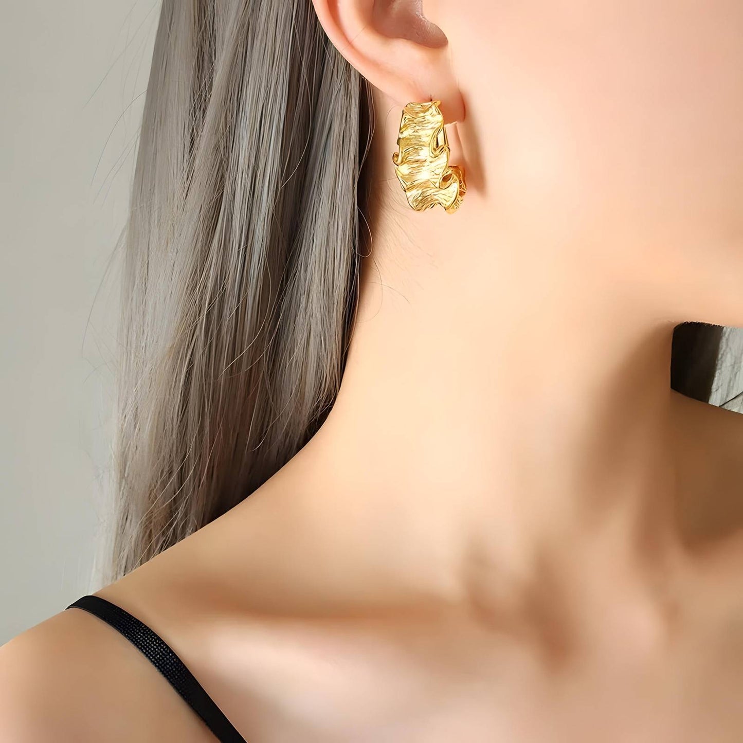 Golden Waves Earrings