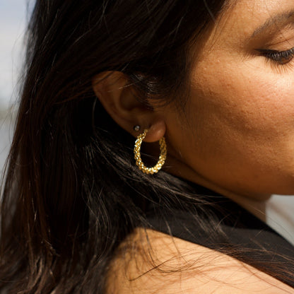 Twist of Gold Earrings