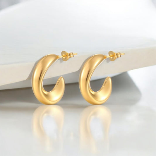 Golden Eclipse Studs